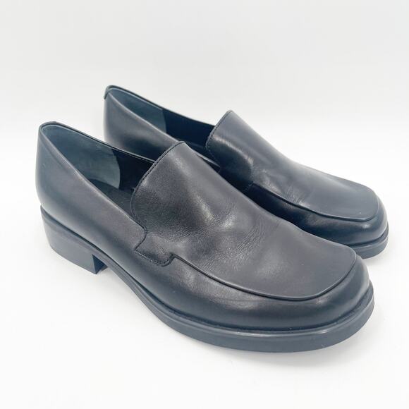 Franco Sarto Shoes - FRANCO SARTO Shoes Size 6 Bocca Loafers Leather Black Slip On Classic Office
